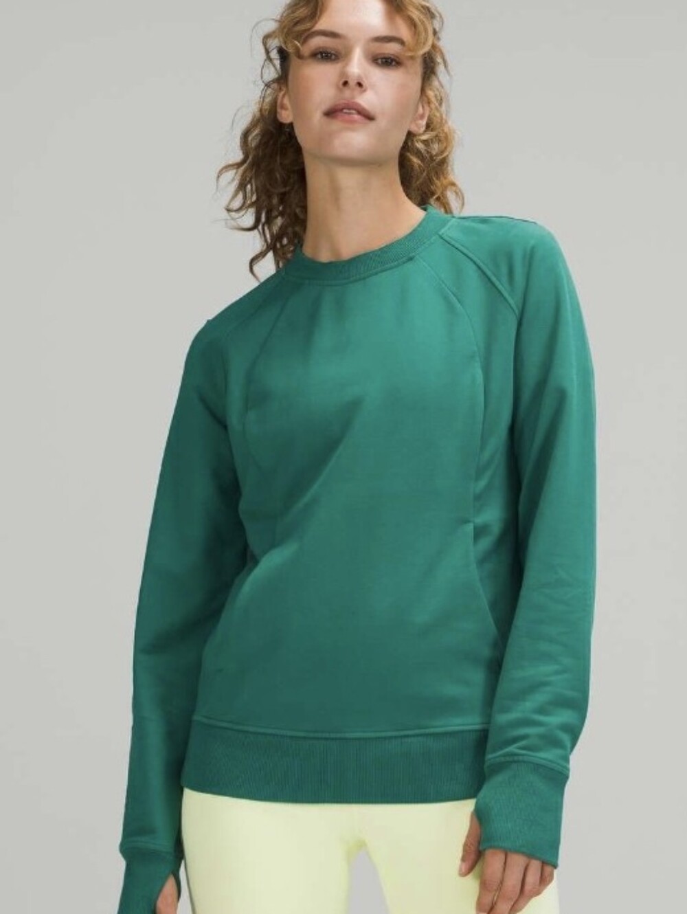 Lululemon Scuba Crew Long Sleeve Sweater Teal Lagoon